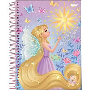 Caderno Universitário Capa Dura Jandaia Conto de Fadas 15 Matérias 240 folhas Sortido