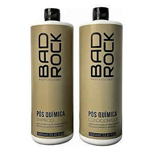Kit Bad Rock Pós-Química Shampoo+Condicionador Hanova Professional 1L