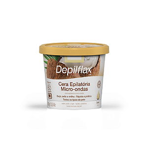 Cera Depilatória Micro-ondas Depilflax Coco 100g