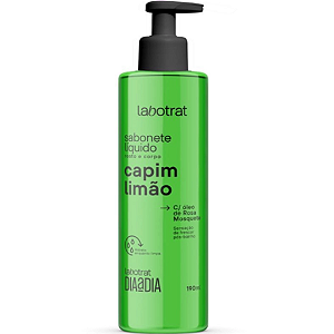 Sabonete Liquido Rosto e Corpo Capim Limão Labotrat 190 ml.