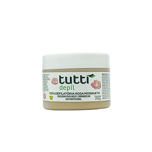 Cera Depilatória Tutti Depil Rosa Mosqueta Buço e Sobrancelha 250g