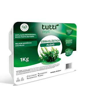 Cera depilatória Tutti Depil Cera Elástica Algas 1kg