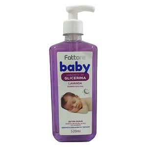 Sabonete Líquido Fattore Baby Lavanda Soninho Gostoso Extra Suave 520ml