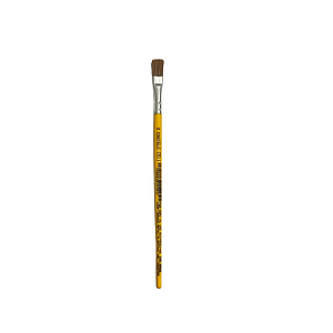 Pincel Castelo C511-0 Formato Chato Cabo Curto Amarelo