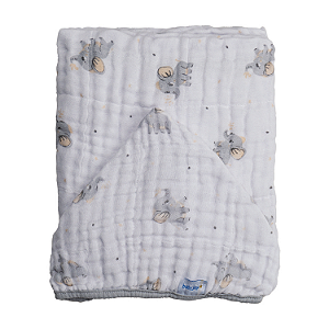 Toalha Soft de Banho com Capuz Baby Joy Temas Elefante Incomfral Ref:76021-161