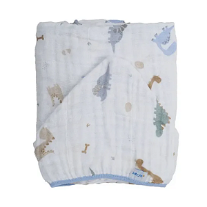 Toalha Soft de Banho com Capuz Baby Joy Temas Dino Incomfral Ref:76021-1G7