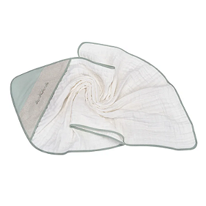 Toalha Soft Loupiot Nature Verde Algodão 85cm x 85cm Minasrey Ref:5309 40-VER