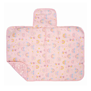 Trocador de Fraldas Portátil Com Forro PVC Bumblim Baby Arco-Íris Rosa 47cm x 67cm Incomfral Ref:79021-466