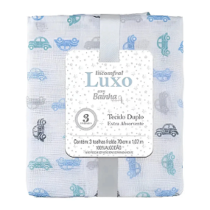 Fralda Luxo com Bainha Estampa Masculino Incomfral Ref:77029-002
