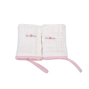 Pano de Boca Soft Loupiot Nature Algodão 20cm x 40cm com Prendedor Contém 2 unidades Minasrey Ref:5312 60-RBB