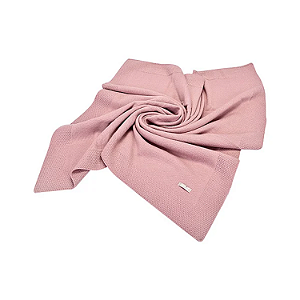 Manta Tricot Loupiot Rosa Acrílico 85cm x 85cm Loup Cores Minasrey Ref:5316 68-RBB