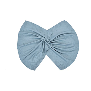 Manta Tricot Azul Bebê Loupiot Acrílico 85cm x 85cm  Minasrey Ref:5313 68-ABB
