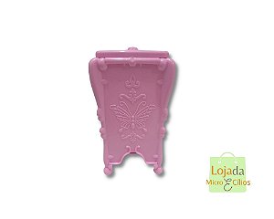 Porta Algodão Vintage Rosa