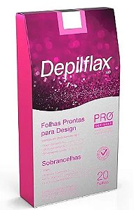 Folhas Prontas para Design de Sobrancelhas Depilflax 20un