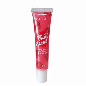 ESFOLIANTE LABIAL FRUIT SCRUB VIVAI MORANGO 15g