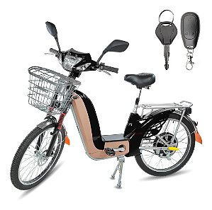 Bicicleta Elétrica Scooter 350w 48v 12ah Sousa Preto