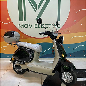 Scooter Elétrica E-Bee Vintage 1000W 72V 42Ah Bateria de Lítio Autopropelida Alta Autonomia