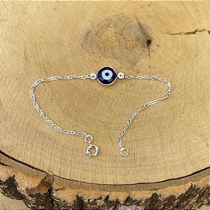 Pulseira Olho Grego - Banho de Prata