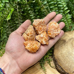 Calcita Laranja Bruta - A Pedra da Alegria