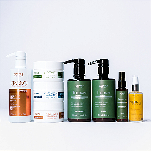 Combo Cronograma + Terapia Intensiva + Verniz Anti Frizz