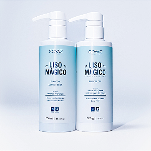 Kit Liso Mágico – Liso no Chuveiro | Shampoo Antirresíduo + Mask Gloss Sem Formol!