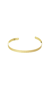 Bracelete Dourado - Martelado