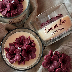 Vela Aromática Botânica Personalizada 10 un.