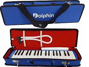 Escaleta Dolphin 37 Teclas com Case Azul