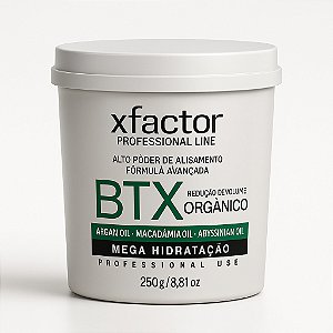 Btx Orgânico Tratamento Capilar Hidratação Redução de Volume e Brilho Sem Formol Xfactor 250g