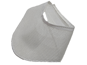 Lenço Telado Protetor De Traqueostomia Adulto Branco