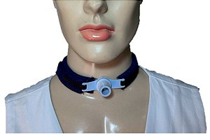 Fixador Traqueostomia Adulto Azul