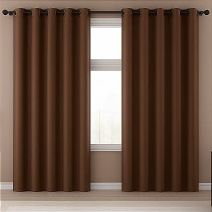 Cortina 2,00cmX1,80cm Blackout 70% em Tecido Rato Sala e Quarto