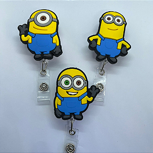 Porta Crachá Retrátil - Minions - 1 unidade