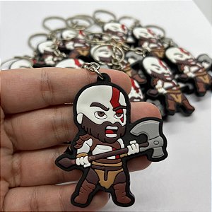 Chaveiro Emborrachado Kratos God Of War - 1 unidade