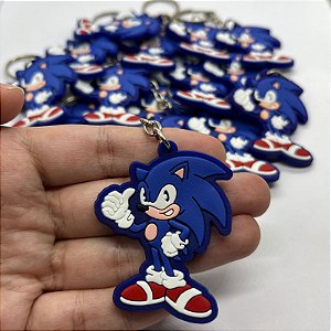 Chaveiro Emborrachado Sonic - 1 unidade