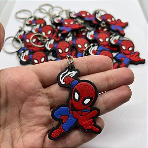Chaveiro Emborrachado Homem Aranha - 1 unidade