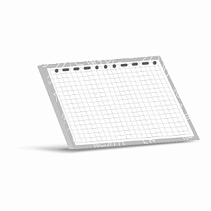 Refil para Guarda Fichas Branco Quadriculado