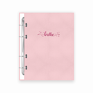 Planner Argolado Permanente Brilhe Rosa