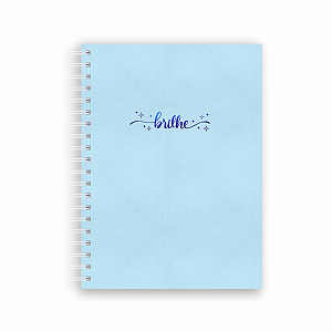 Caderno Colegial Capa Dura 10 matérias 160 folhas Brilhe Gramatura 56g/m²