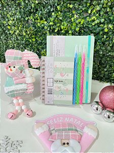 Kit Presente Organza Verde Seja Leve - 5 itens