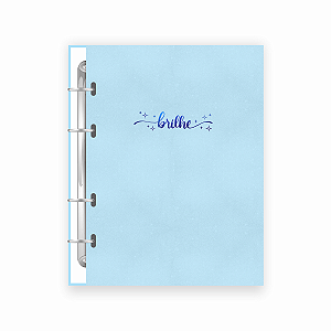 Planner Argolado Permanente Brilhe Azul