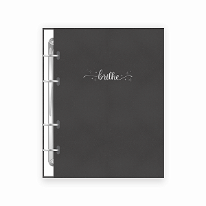 Planner Argolado Permanente Brilhe Preto