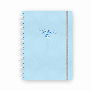 Agenda Capa Dura 2026 Brilhe Azul