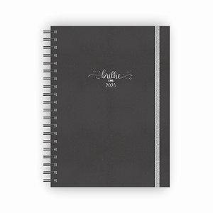 Agenda Capa Dura 2026 Brilhe Preto