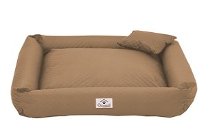 Cama Para Pet Cães e Gatos Caramelo Porte Medio Impermeavel