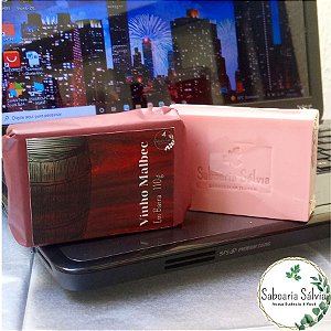 Sabonete Artesanal Em Barra Vinho Malbec - Saboaria Sálvia