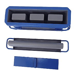 KIT FORMA MANUAL PARA BLOCO E CANALETA DE 10 (09x19x39)CM COM TRÊS FUROS