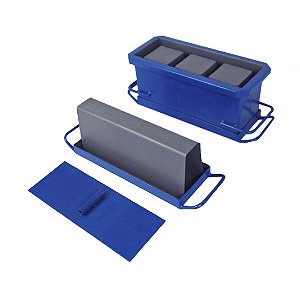 KIT FORMA MANUAL PARA BLOCO E CANALETA DE 15 (14X19X39)CM COM TRÊS FUROS