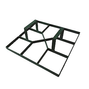 FORMA MANUAL CARIMBO P/ PISO CALÇADA JARDIM CONCRETO 35X35CM