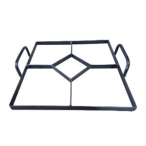 FORMA MANUAL CARIMBO P/ PISO CALÇADA JARDIM CONCRETO 35X35CM